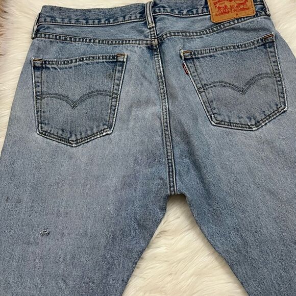 Levi’s Y2K 505 Relaxed Fit Lighter Wash Jeans DIY 35x27 - Picture 5 of 11